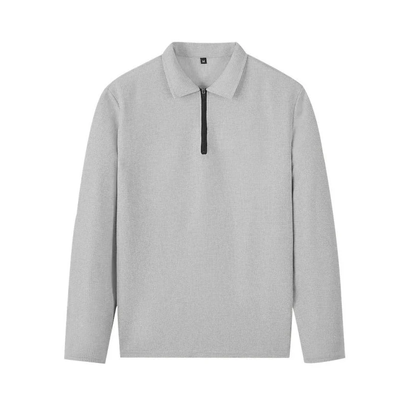 Herren Waffelstrick-Set: Sweatshirt & Hose mit geradem Bein