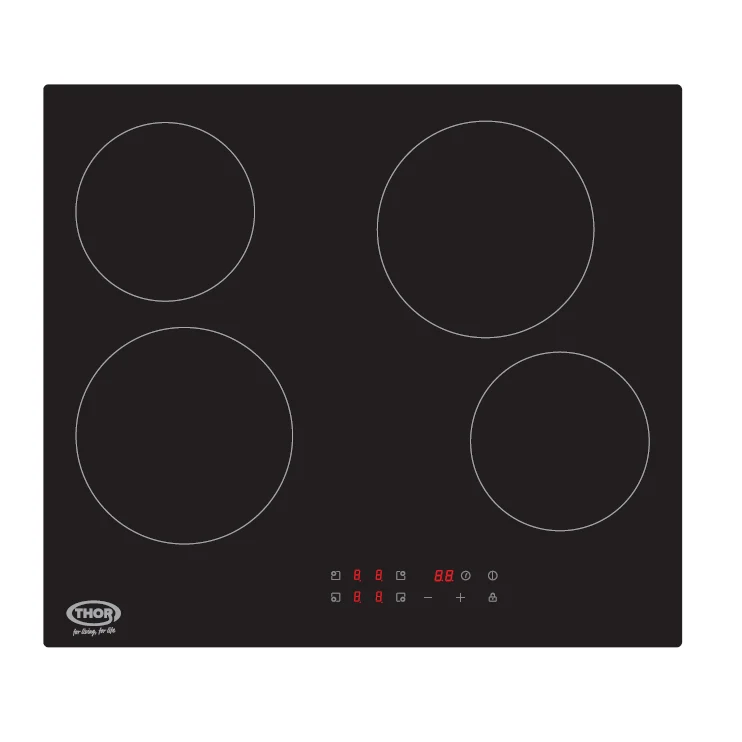 Thor 4 Zone Ceramic Kochfeld - Schwarz | T154MDTCSS