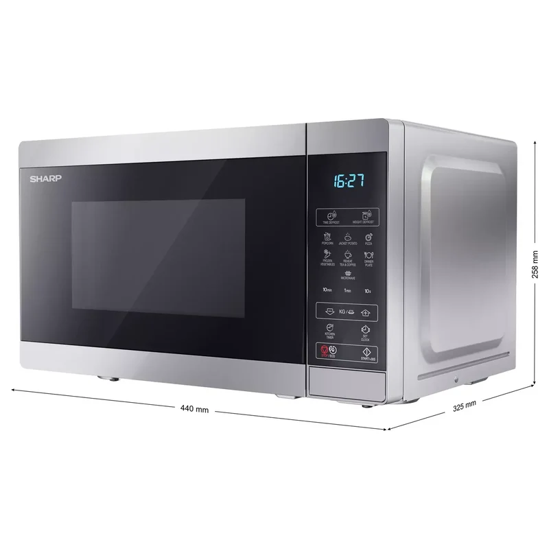 Sharp 20L freistehend Mikrowelle - Silber | YC-MS02U-S