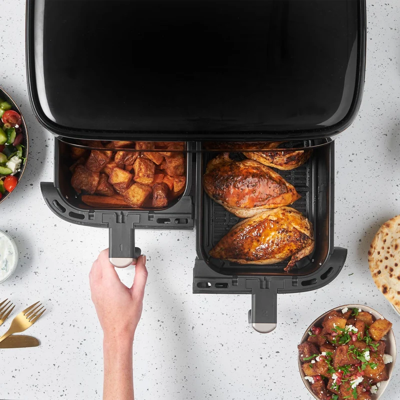 Russell Hobbs Satisfry 9L Dual Basket Heißluftfritteuse - Schwarz | 27680
