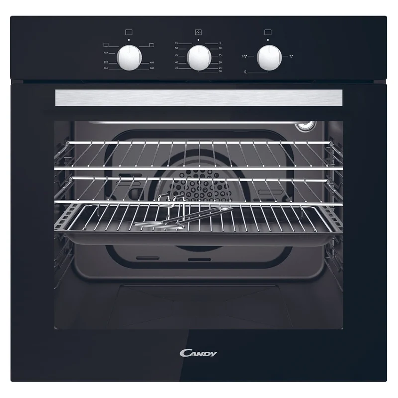 Candy 52L Einbau Multifunction Natural/LPG Gas Einbaubackofen - Schwarz | OCGF12B