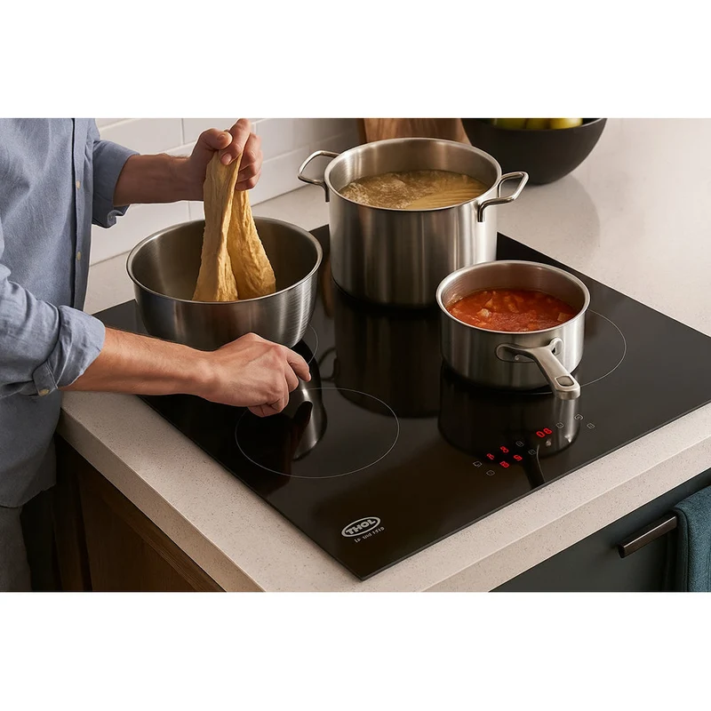 Thor 60CM 4 Zone Ceramic Kochfeld - Schwarz | T154MDTC