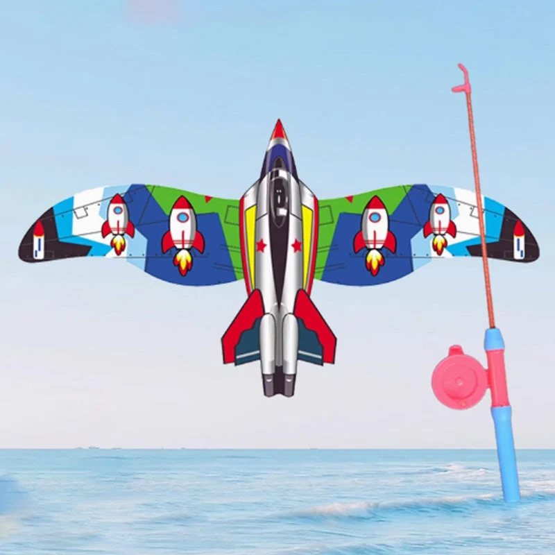 🎣🪁Innovative Angelruten-Drachen✨✨Einfach steuern, endloser Outdoor-Spaß für Kinder!