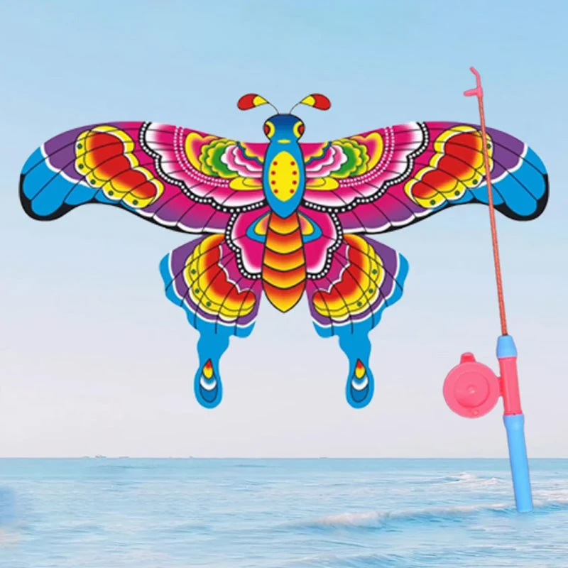 🎣🪁Innovative Angelruten-Drachen✨✨Einfach steuern, endloser Outdoor-Spaß für Kinder!