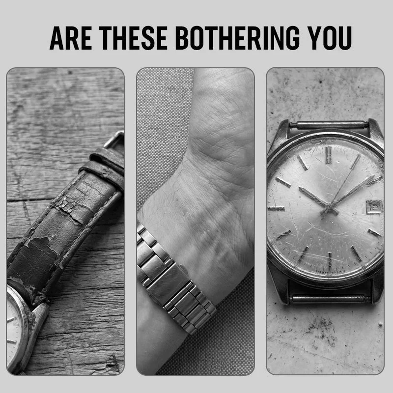 Dreiteiliges Geschenkset für Herren: Uhr + Halskette + Armband