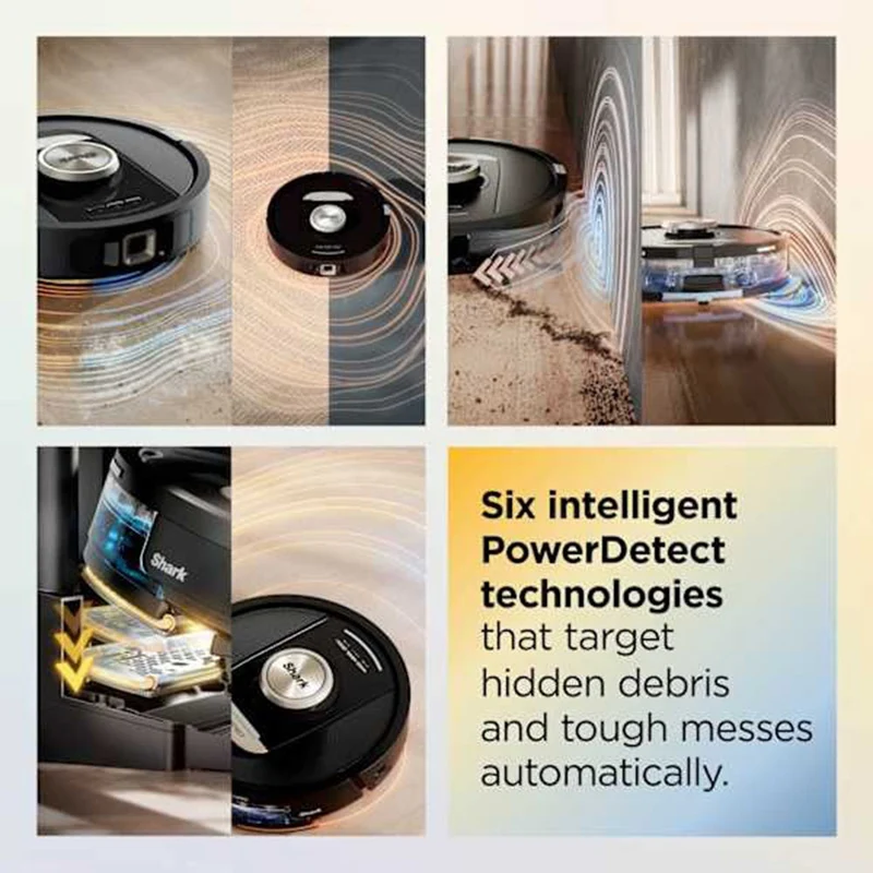 Shark ThermaCharged PowerDetect Robot Staubsauger - Schwarz | RV2900XEUK