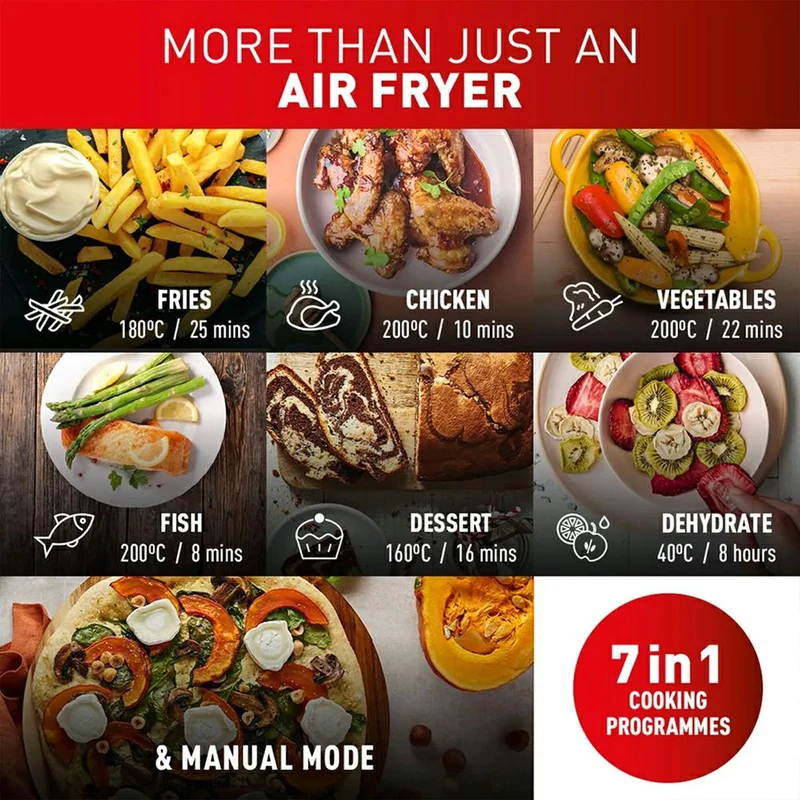 Tefal Easy Fry Dual XXL 11L Heißluftfritteuse - Coal Grau | EY942HG0