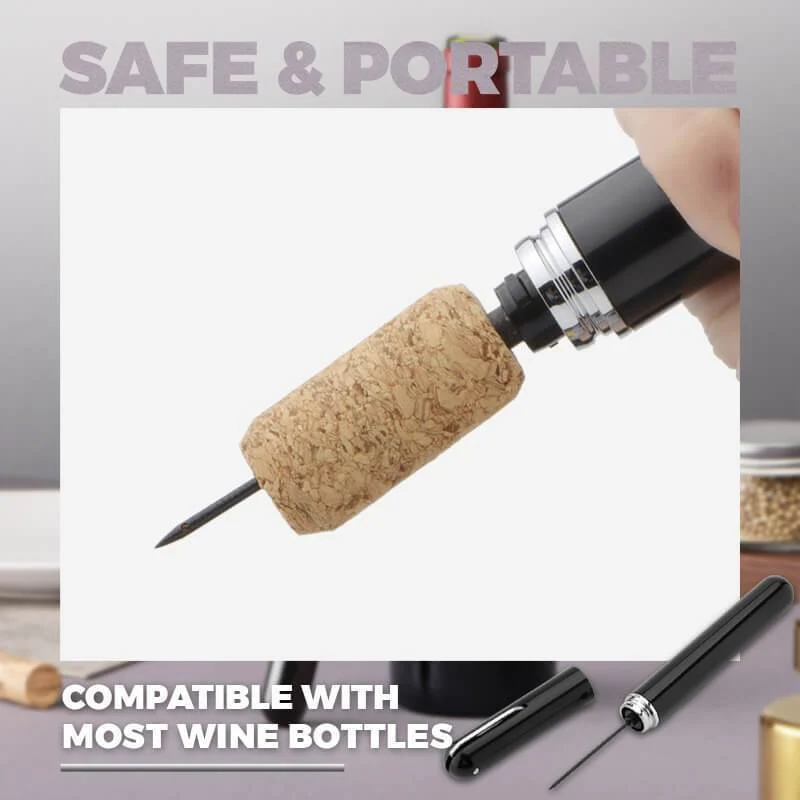 🍷✨ Druckluft-Flaschenöffner – Perfekter Wein ohne Korkreste! ✨😊 Einfach & kraftvoll, für unvergessliche Genussmomente. ♻️ Langlebig & nachhaltig.
