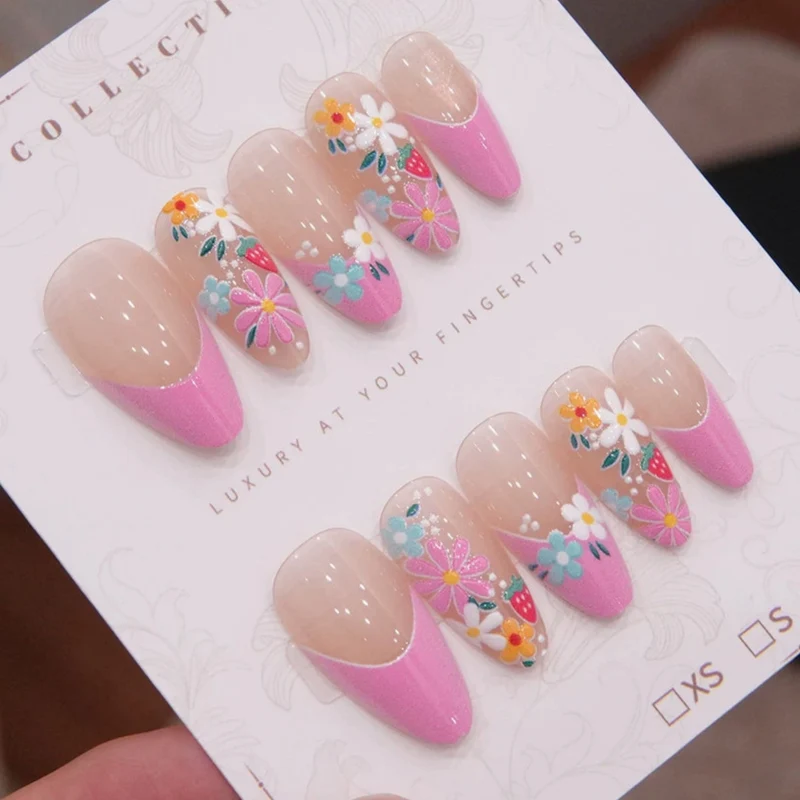 Floral Design Press-On Nagelset