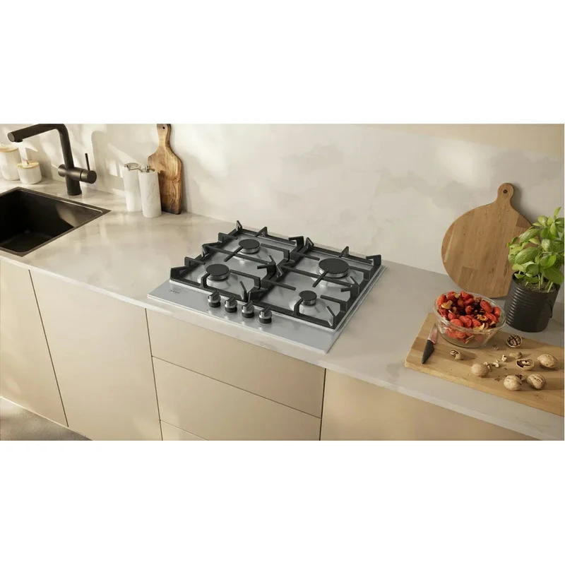 Neff N 70 60CM 4 Burner Gas Kochfeld - Edelstahl | T26CIP8N0