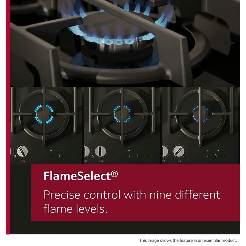 Neff N 70 60CM 4 Burner Gas Kochfeld - Edelstahl | T26CIP8N0