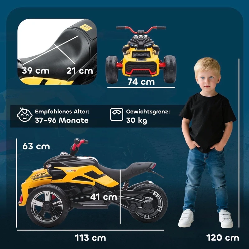 Elektroquad Kinder 12V Kinderquad Quad Elektrospielzeug