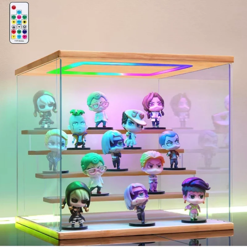 Vitrine RGB LED Beleuchtung Schaukasten Sammlerfiguren Sammlervitrine