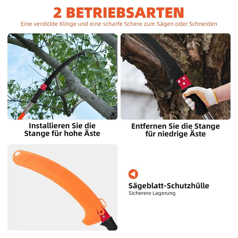 Teleskop Astsäge Baumsäge Teleskopstange Gartensäge
