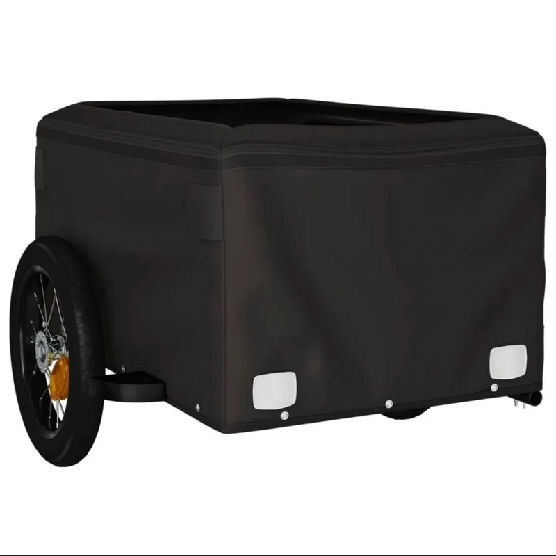 Fahrrad Transportanhänger Schwarz Anhänger Lastenanhänger Cargo Bike