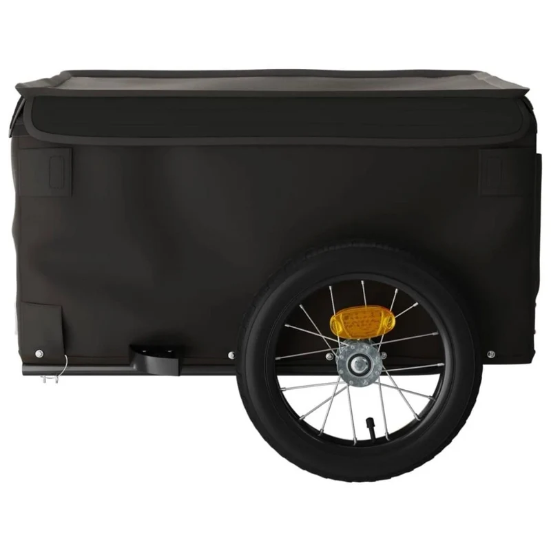 Fahrrad Transportanhänger Schwarz Anhänger Lastenanhänger Cargo Bike