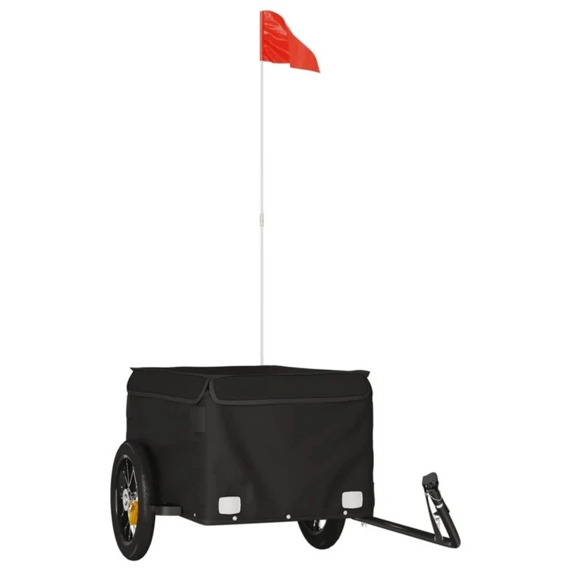Fahrrad Transportanhänger Schwarz Anhänger Lastenanhänger Cargo Bike