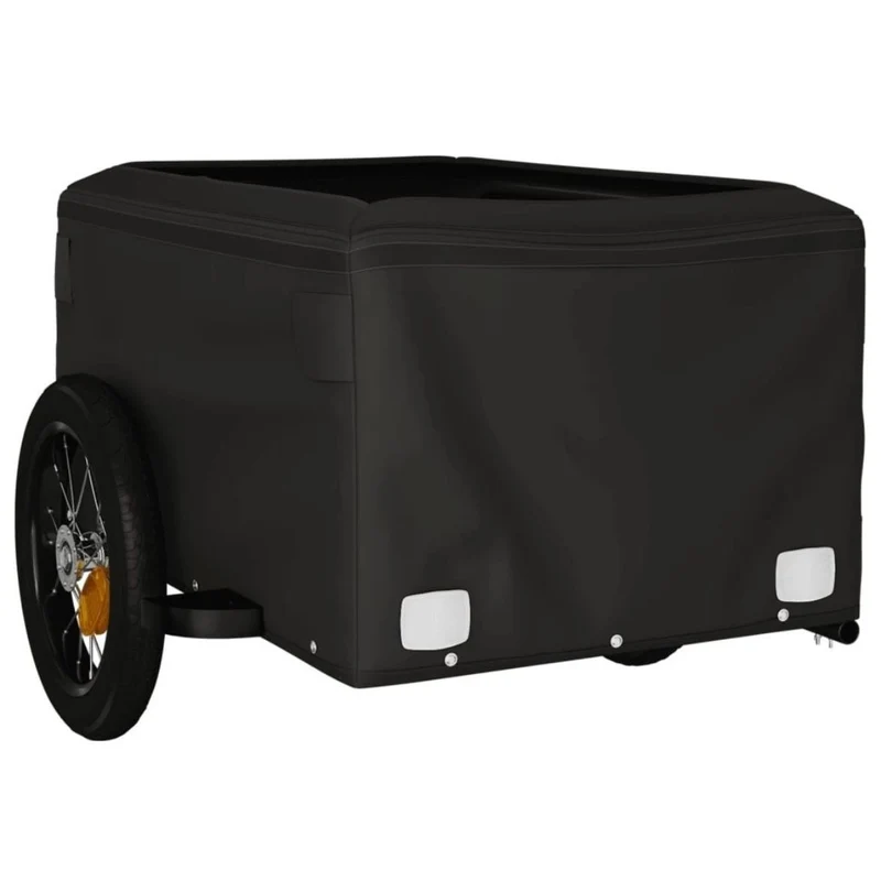 Fahrrad Transportanhänger Schwarz Anhänger Lastenanhänger Cargo Bike