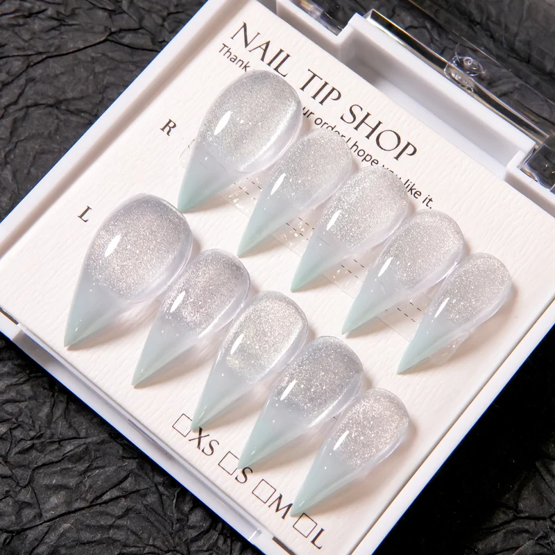 Glänzendes Stiletto Press-On Nagelset