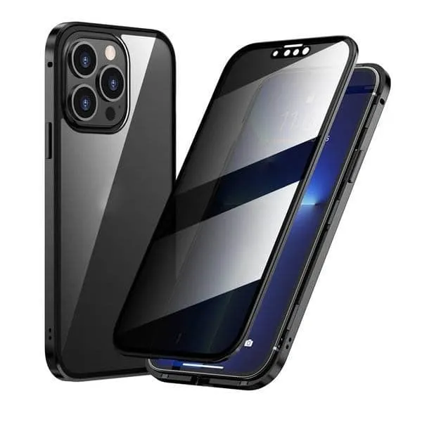 ✨ LETZTER TAG VERKAUF 50% RABATT ✨Magnetische iPhone-Hülle mit Sichtschutzglas und Metallrahmen