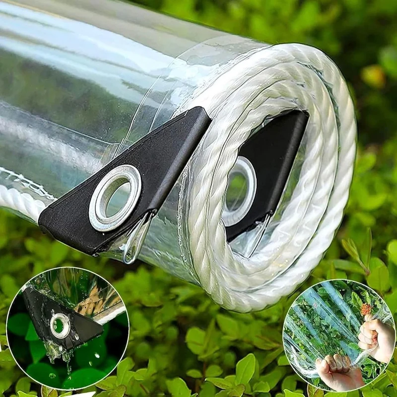 Wasserdicht Transparent Plane 4x6m Schutzplane Folie