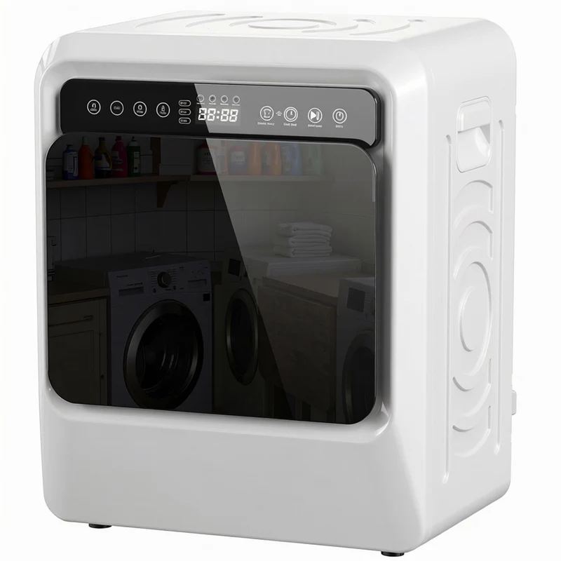 5kg Vented Tumble Dryer with Smart Drying & Stainless Steel Tub, Compact Freestanding Design, White