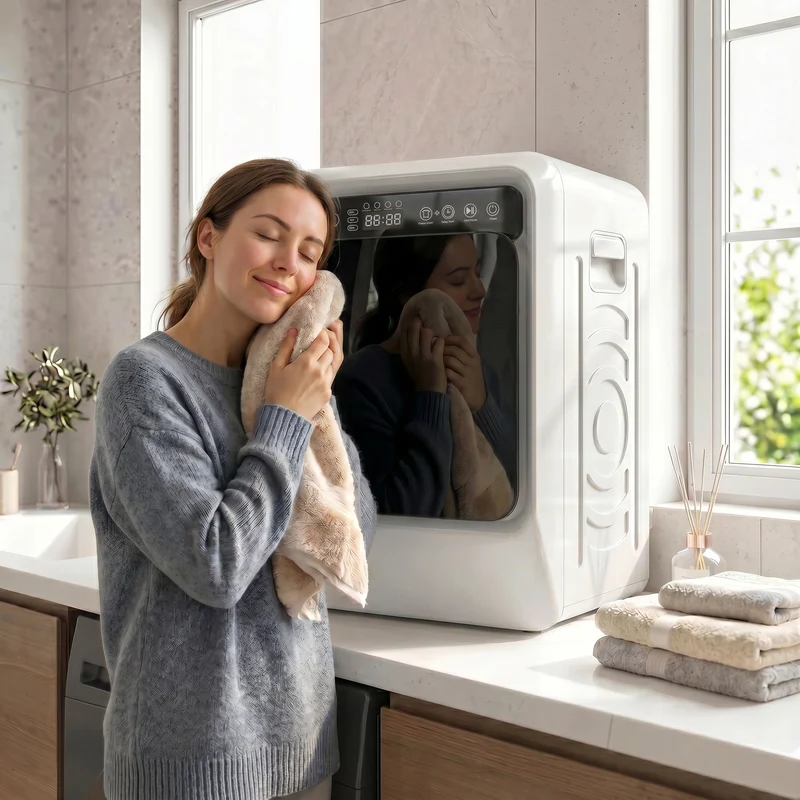 5kg Vented Tumble Dryer with Smart Drying & Stainless Steel Tub, Compact Freestanding Design, White