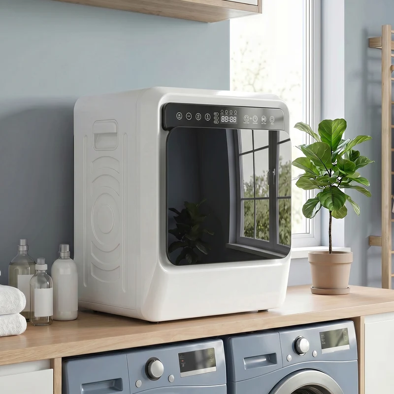 5kg Vented Tumble Dryer with Smart Drying & Stainless Steel Tub, Compact Freestanding Design, White