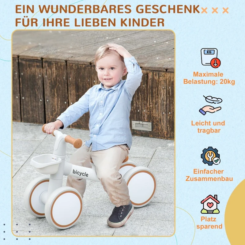 Kinder Laufrad Lauffahrrad Fahrrad Outdoor Spielgerät