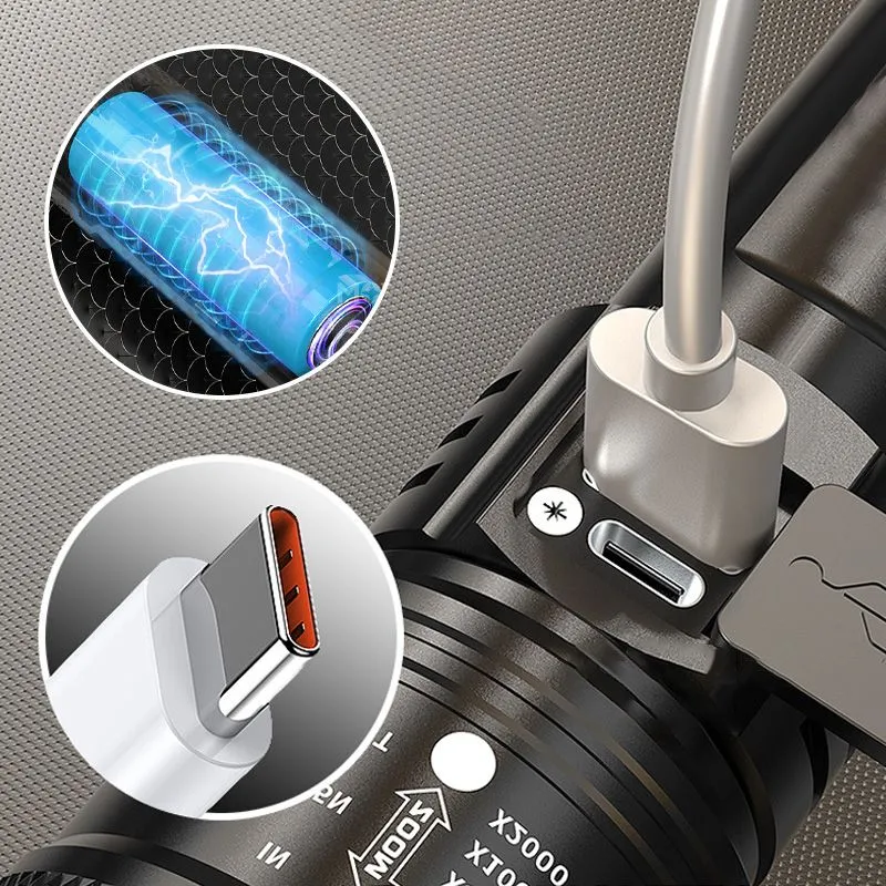 🔦☀️Ultimale Kompakttaschenlampe🌟🌟7.500 Lumen & 4.900m Reichweite