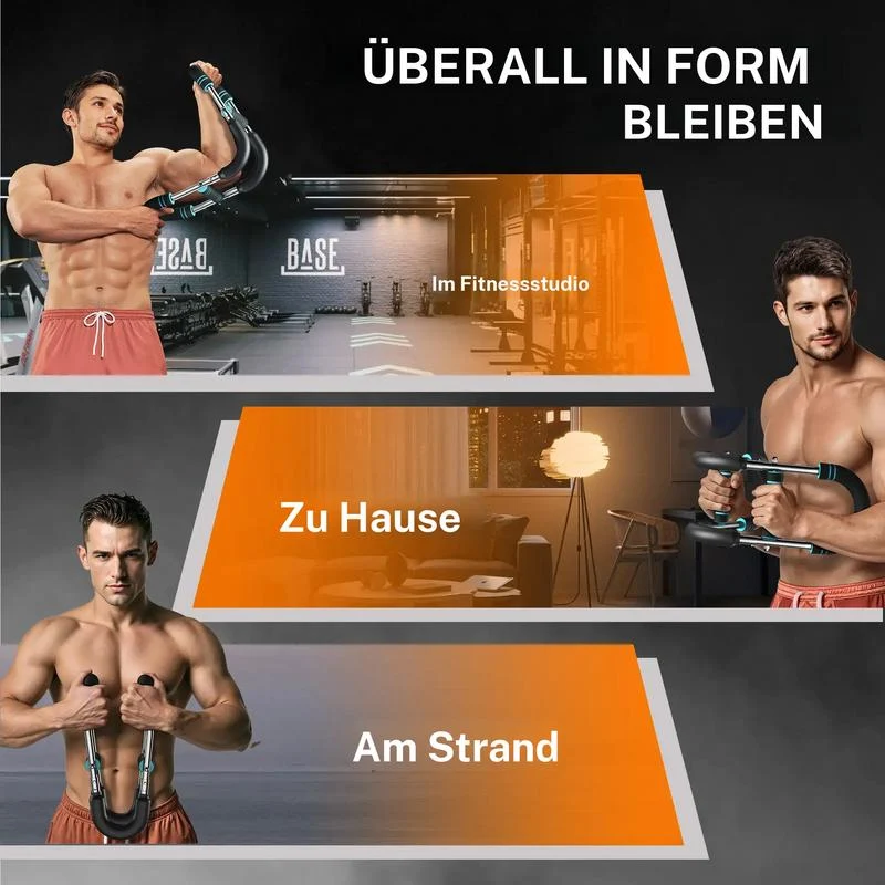Einstellbare Gewichtsstange für Armtrainer, Arm und Rumpfkrafttrainingsgeräte, tragbares Trainingsgerät für Home Gym und Fitness