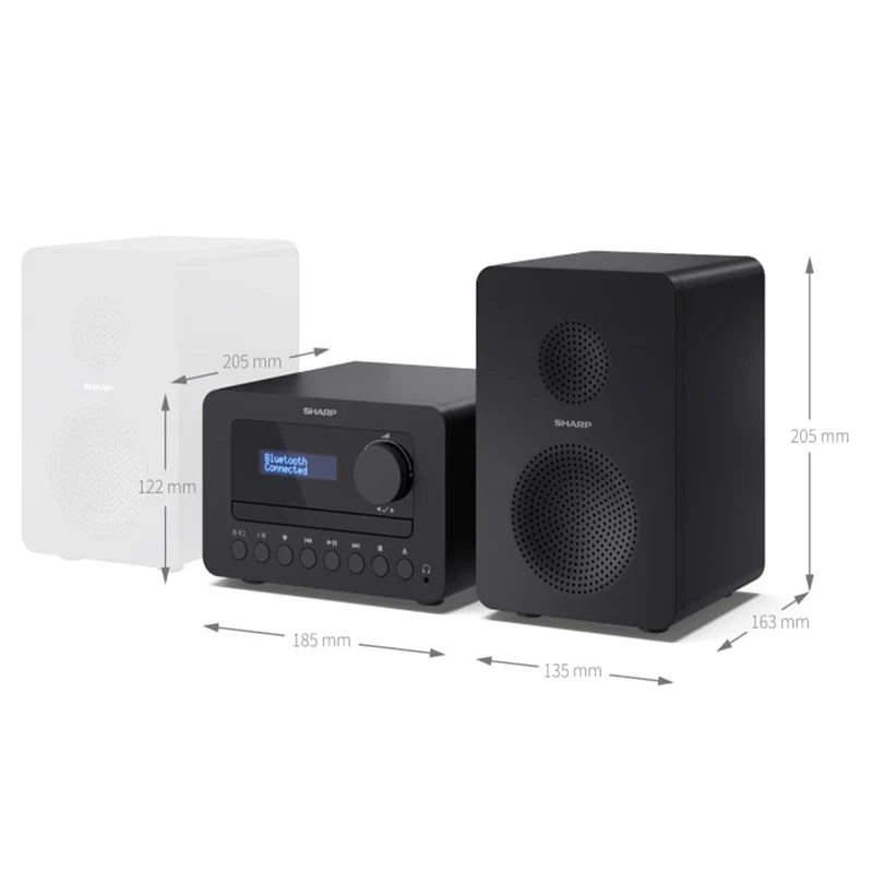 Sharp TOKYO FM Hi-Fi Micro System - Schwarz | SXL-B514 - A