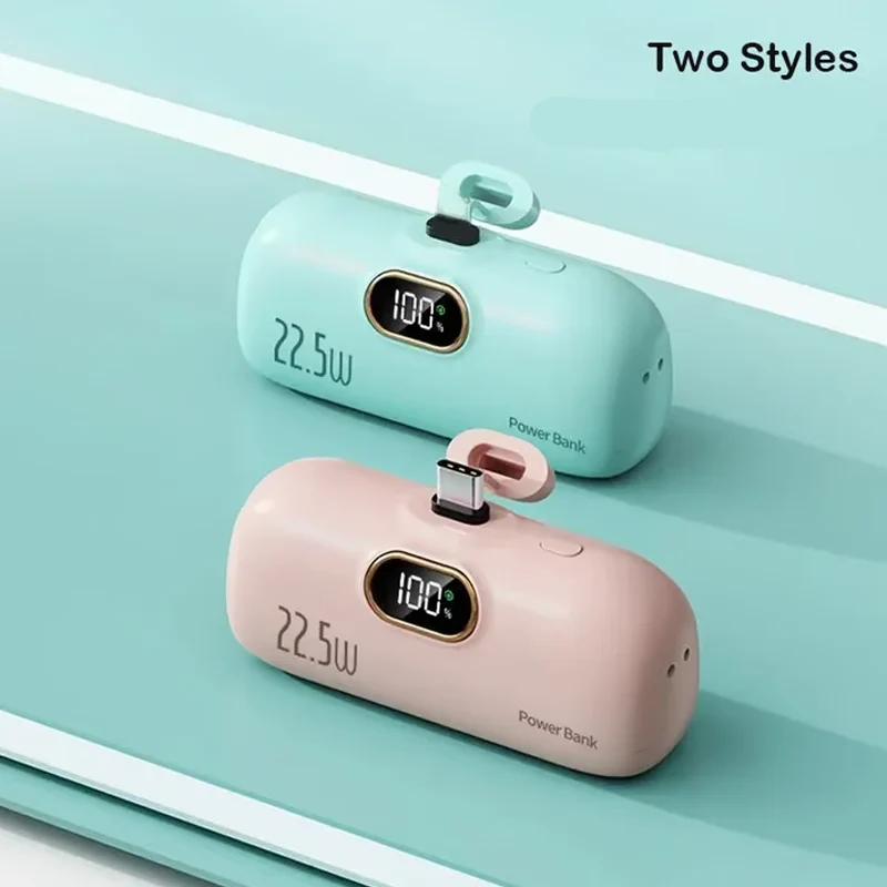 🔥Mini-tragbares Ladegerät Power Bank mit 5000 mAh für Mobiltelefone