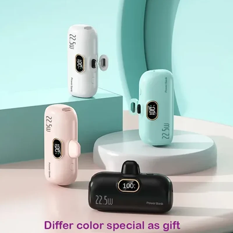 🔥Mini-tragbares Ladegerät Power Bank mit 5000 mAh für Mobiltelefone