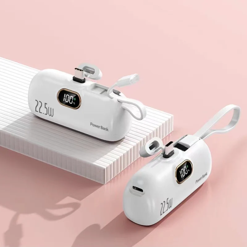 🔥Mini-tragbares Ladegerät Power Bank mit 5000 mAh für Mobiltelefone