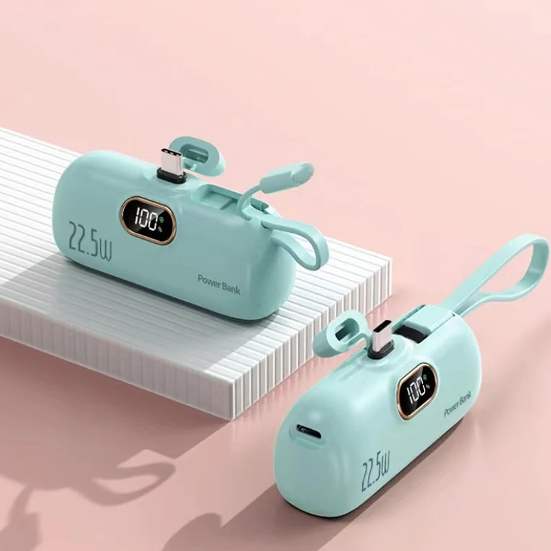 🔥Mini-tragbares Ladegerät Power Bank mit 5000 mAh für Mobiltelefone
