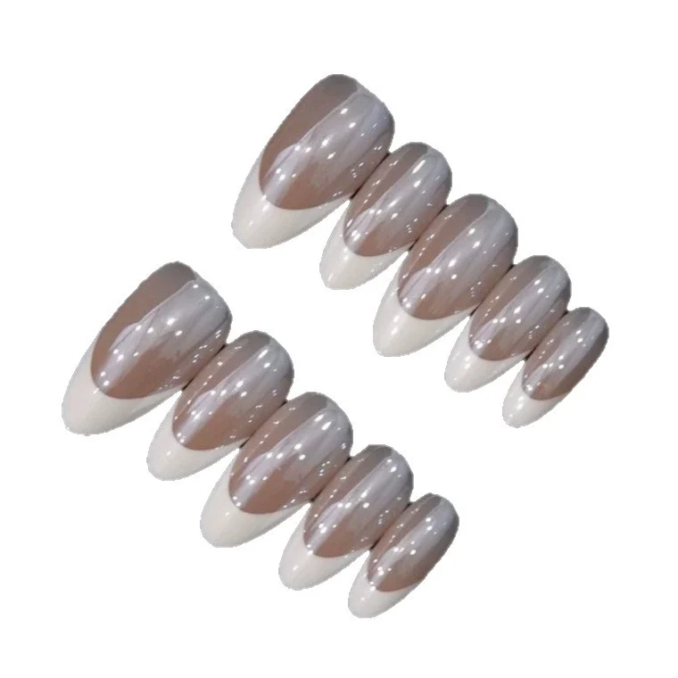 Elegante französische Spitzen-Nagel-Set 1791254699