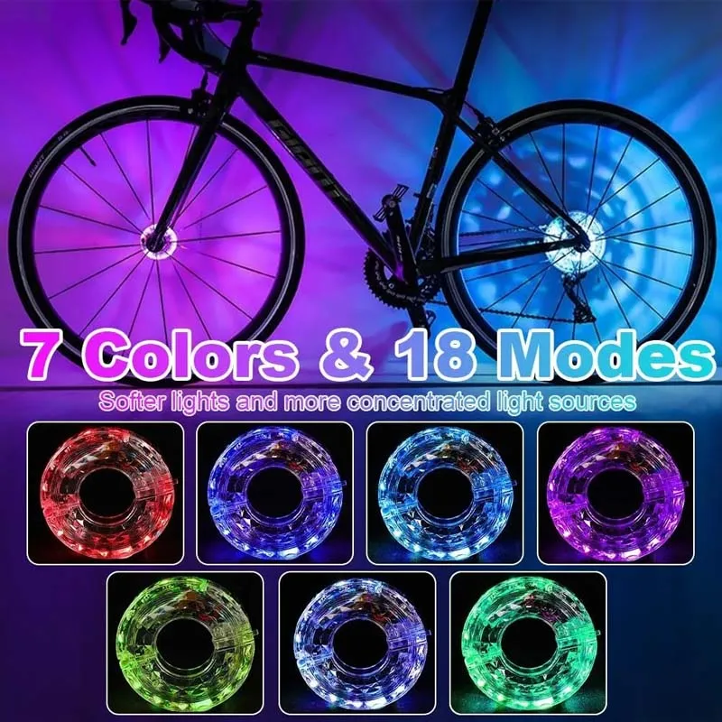 ✨ LED-Fahrradnabenleuchte für Nachtfahrten