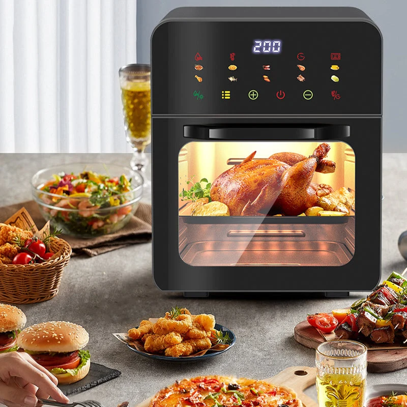 🔥60% Rabatt - TOP ANGEBOT🍳🍗 Multifunktionale Heißluftfritteuse mit Sichtfenster & Touchscreen | Kostenloser Versand✈️