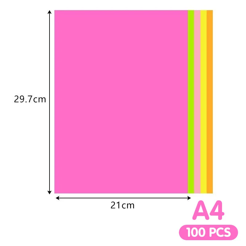 Buntes A4-Kopierpapier-Set für Handwerk & Basteln