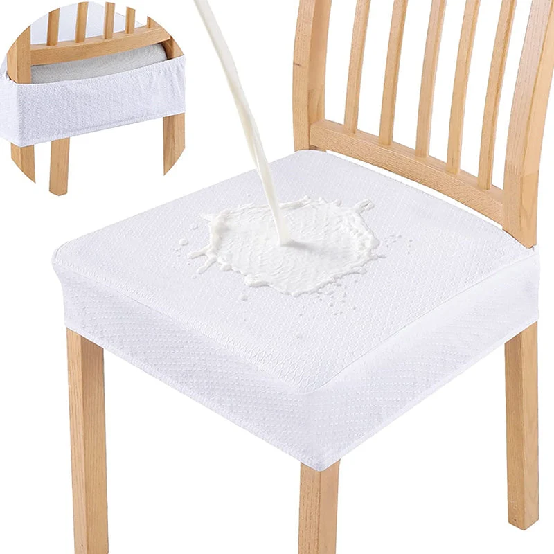 📢📢 3+3 GRATIS⏰Wasserabweisender Stuhlbezug mit Rauten-Jacquard – Für Esszimmer-, Hotel- & Haushaltsstühle 🪑✨