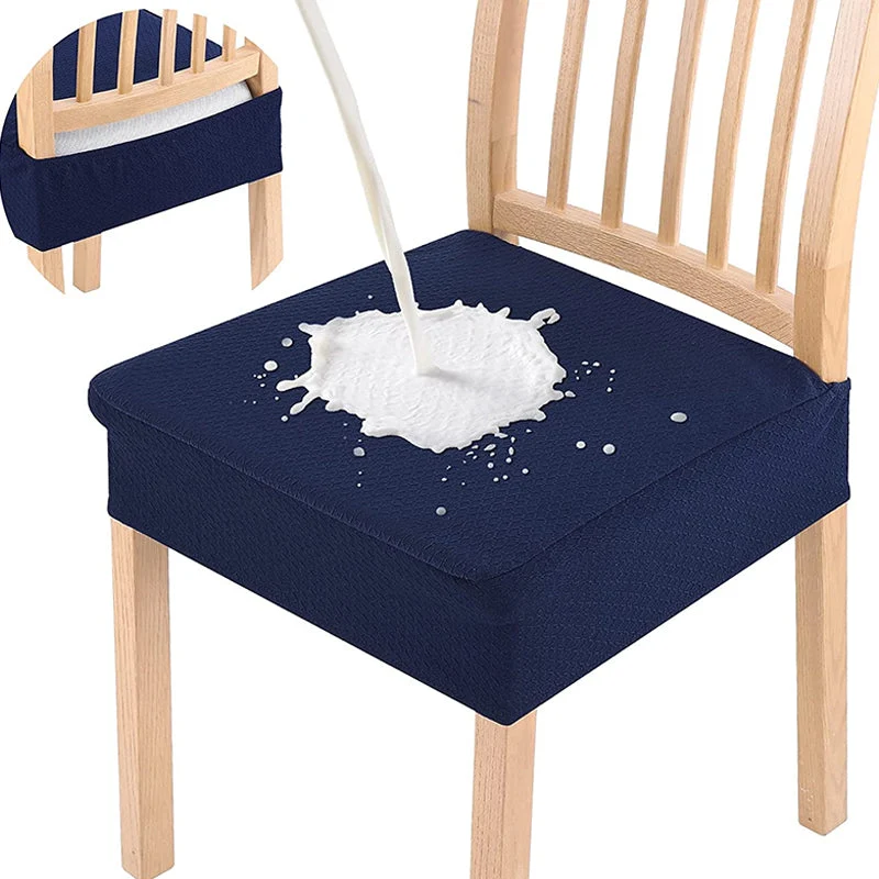 📢📢 3+3 GRATIS⏰Wasserabweisender Stuhlbezug mit Rauten-Jacquard – Für Esszimmer-, Hotel- & Haushaltsstühle 🪑✨