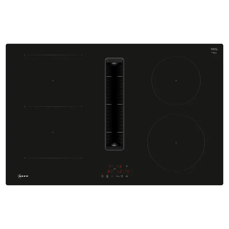 Neff N 50 80CM 4 Zone Induction Kochfeld mit integriert Ventilation - Schwarz | V58NBS1L0