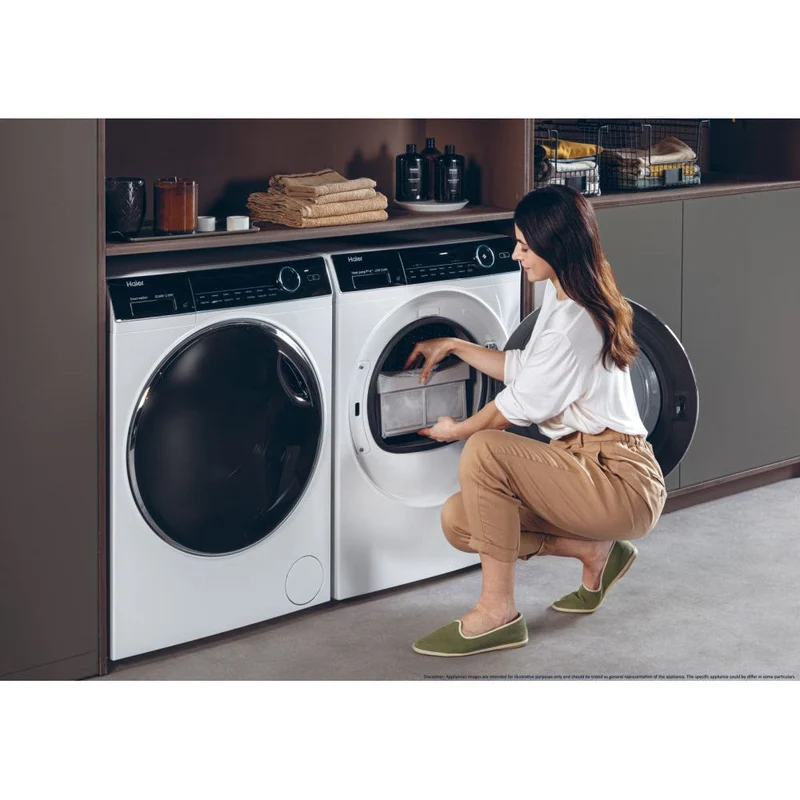 Haier I-Pro Series 7 Plus 9KG freistehend Heat Pump Wäschetrockner - Weiß | HD90-A3Q979U1