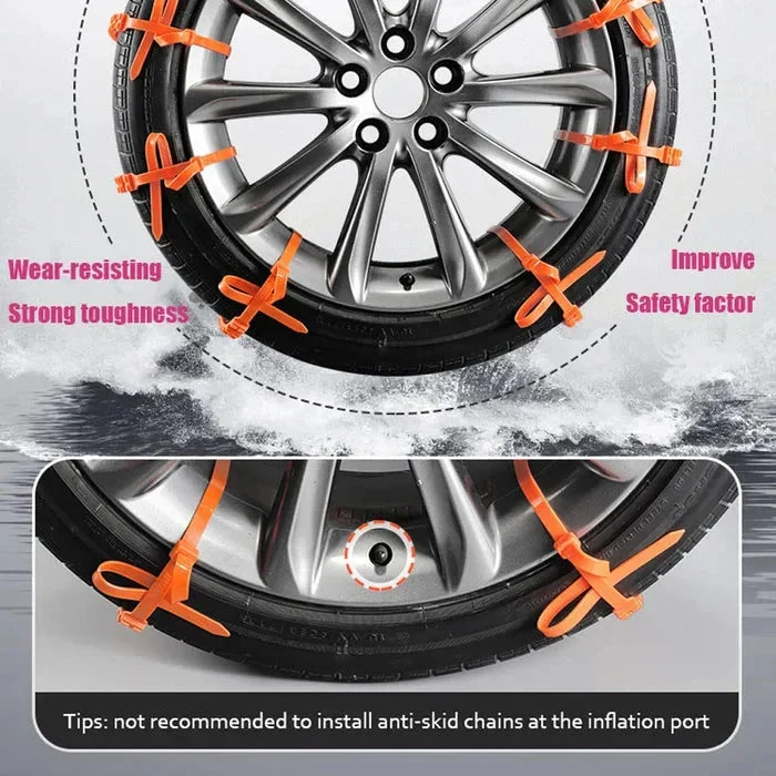 📢📢50 % Rabatt!! ⏰ Rutschfeste Schneeketten – Einfache Montage, Hoher Grip auf Eis/Schnee & Maximale Winter-Sicherheit ❄️