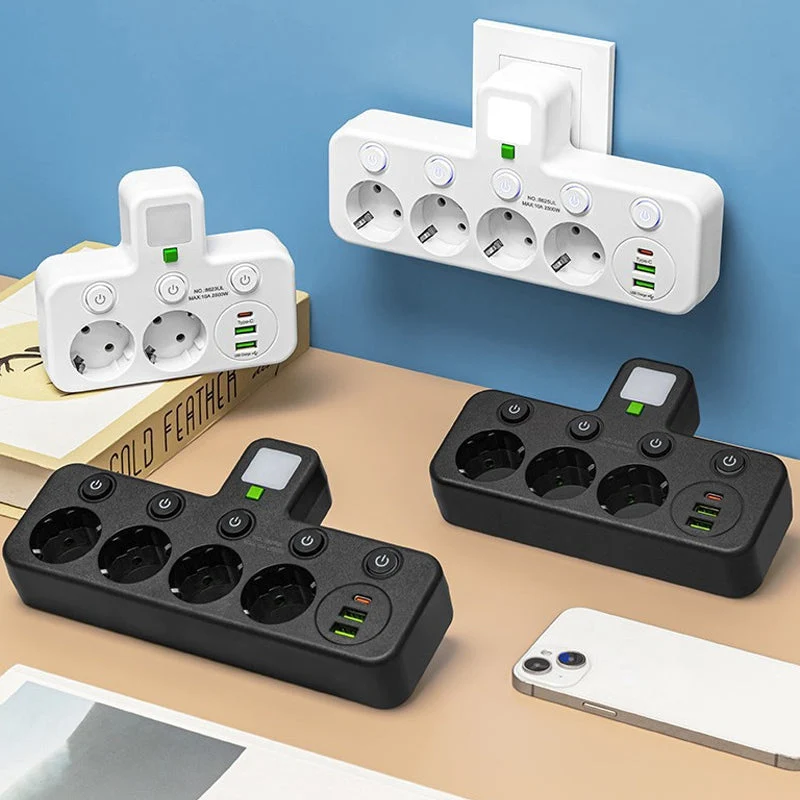 🎉 Neujahrsgeschenk – 50% RABATT!🔌 Intelligente Steckdosenleiste mit USB & Nachtlicht – Vielseitig & Sicher!