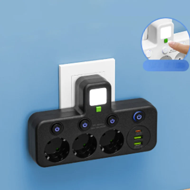 🎉 Neujahrsgeschenk – 50% RABATT!🔌 Intelligente Steckdosenleiste mit USB & Nachtlicht – Vielseitig & Sicher!