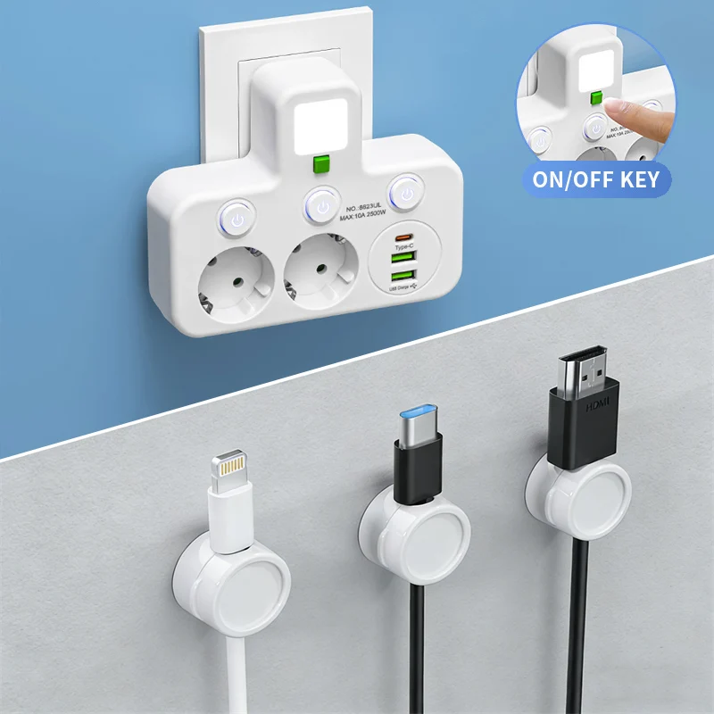 🎉 Neujahrsgeschenk – 50% RABATT!🔌 Intelligente Steckdosenleiste mit USB & Nachtlicht – Vielseitig & Sicher!