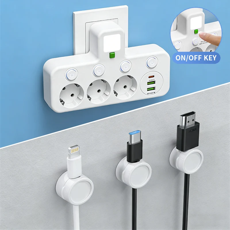 🎉 Neujahrsgeschenk – 50% RABATT!🔌 Intelligente Steckdosenleiste mit USB & Nachtlicht – Vielseitig & Sicher!