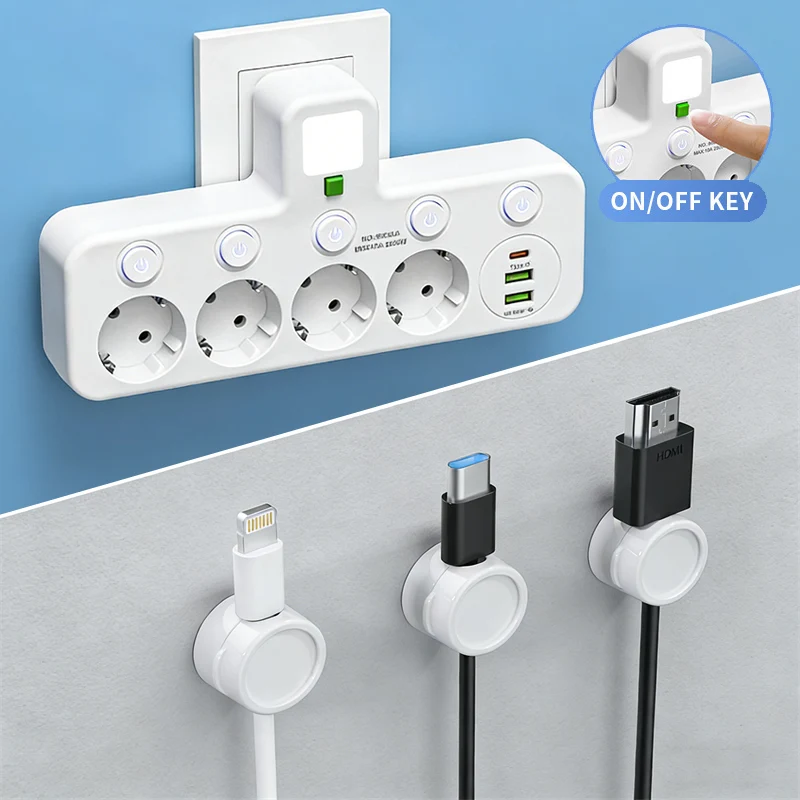 🎉 Neujahrsgeschenk – 50% RABATT!🔌 Intelligente Steckdosenleiste mit USB & Nachtlicht – Vielseitig & Sicher!